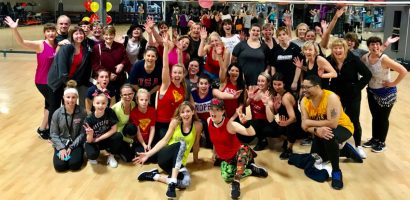 image of group shot from Zumba For SPARC Event