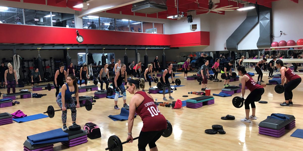 image of our previous Body Pump 104 launch at Four Seasons Fitness in Glassboro, NJ